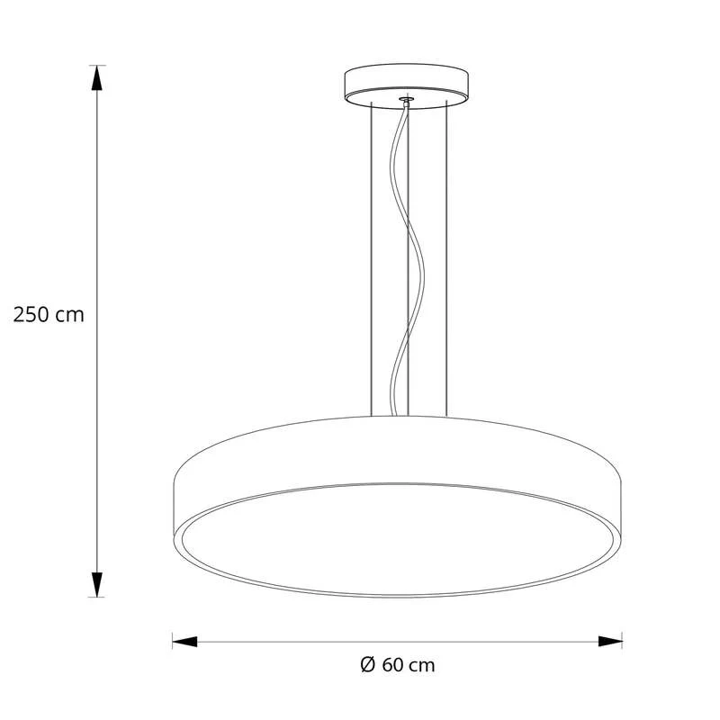 B-Ware Arcchio Pendelleuchte Hängeleuchte Vanida LED dimmbar schwarz 3000K Ø60cm