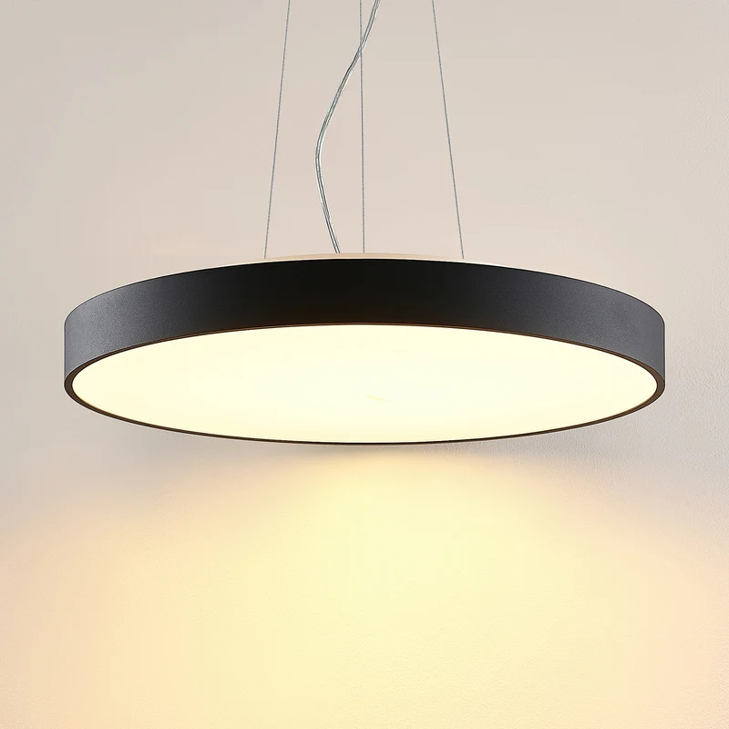 B-Ware Arcchio Pendelleuchte Hängeleuchte Vanida LED dimmbar schwarz 3000K Ø60cm