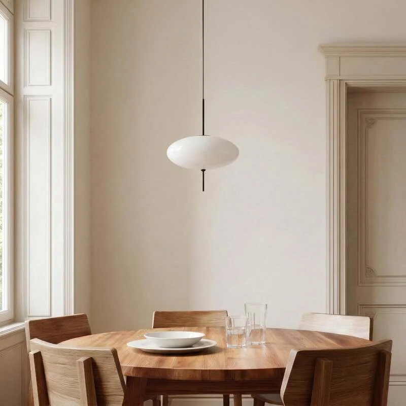 B-Ware Lindby Hängeleuchte Hikari LED Pendelleuchte Lampe dimmbar weiß Ø30cm 12,5cm