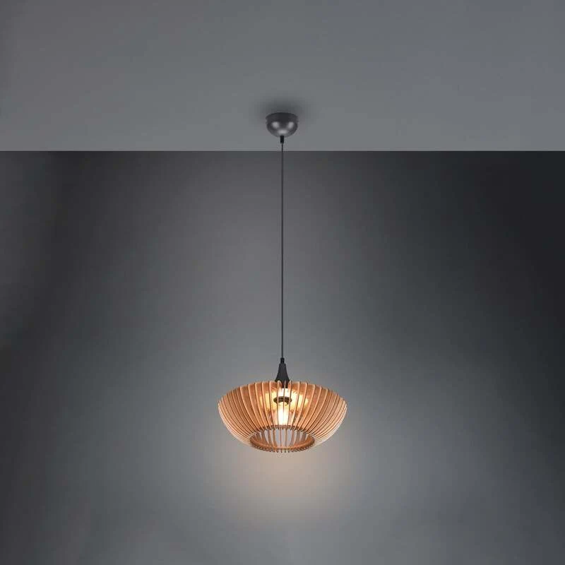 B-Ware TRIO LIGHTING Hängelampe Hängeleuchte Colino LED Pendelleuchte dimmbar Holz hell
