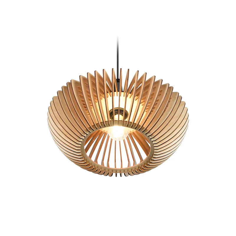 B-Ware TRIO LIGHTING Hängelampe Hängeleuchte Colino LED Pendelleuchte dimmbar Holz hell