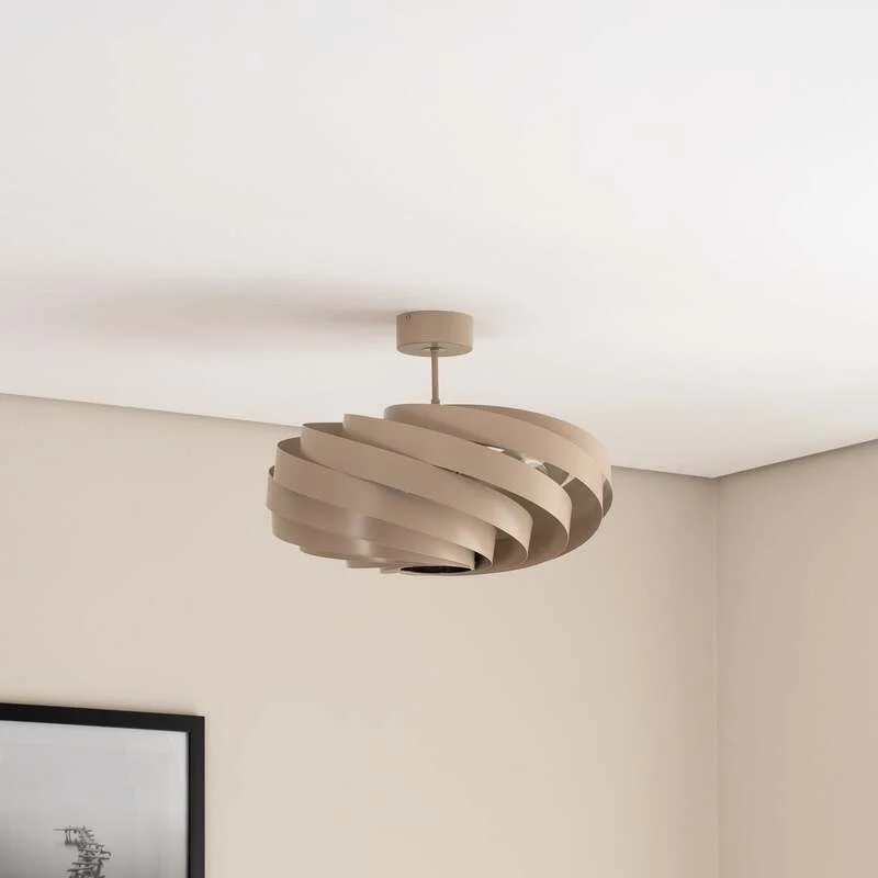 B-Ware Euluna Deckenleuchte Vento LED Lampe dimmbar beige Ø60cm 4-flammig Metall 40cm