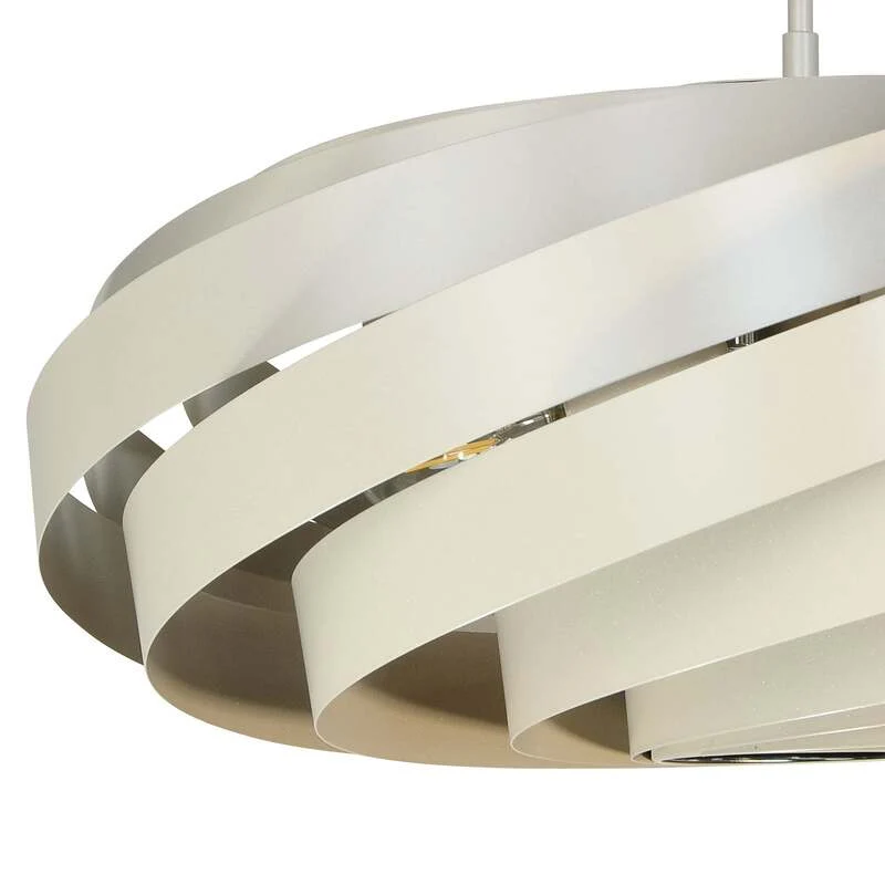 B-Ware Euluna Deckenleuchte Vento LED Lampe dimmbar beige Ø60cm 4-flammig Metall 40cm