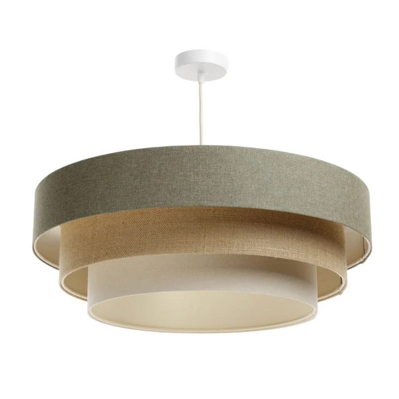 B-Ware Maco Design Hängeleuchte Triniti LED Pendelleuchte dimmbar grün beige Ø60cm