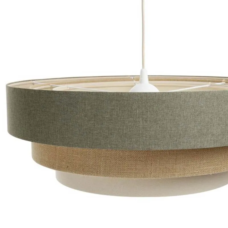 B-Ware Maco Design Hängeleuchte Triniti LED Pendelleuchte dimmbar grün beige Ø60cm