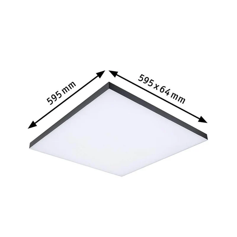 LED Panel Velora Rainbow RGBW Dynamisch Schwarz