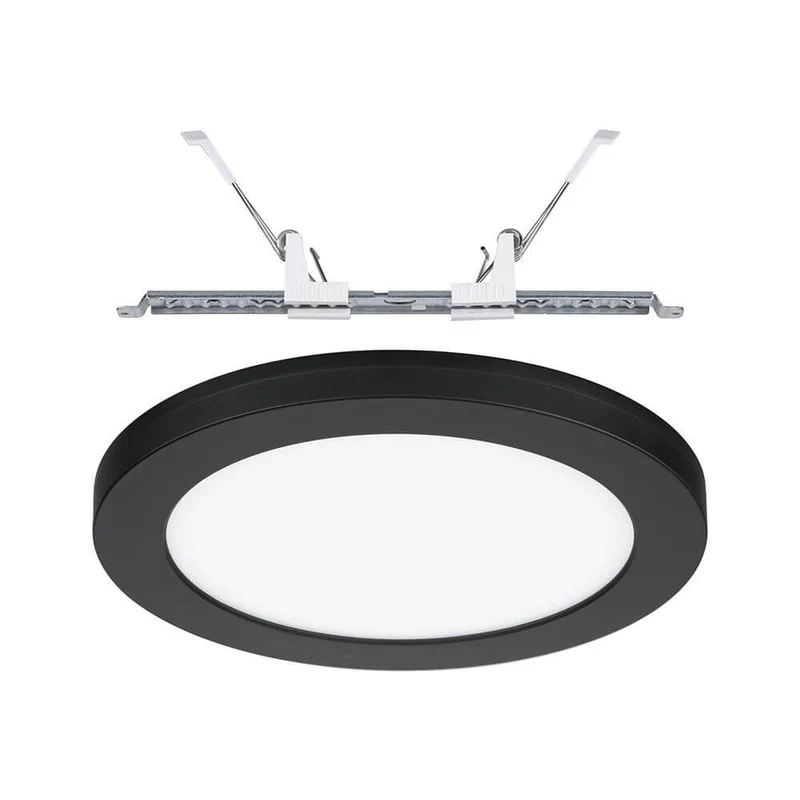 LED Einbaupanel 2 in 1 Cover-it Rund Schwarz