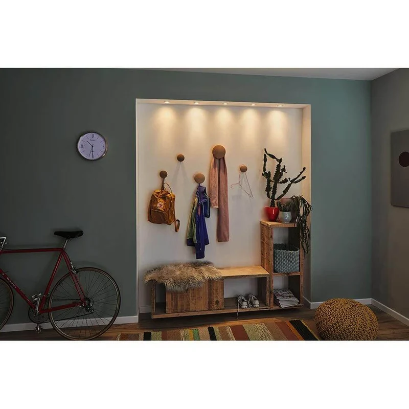 LED Einbauleuchte Nova Mini Basis-Set schwenkbar Rund 66mm Weiß