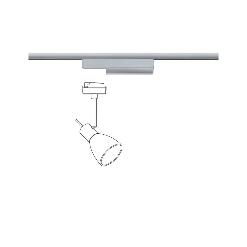 U-Rail Schienenadapter Smart Home Zigbee Chrom-Matt