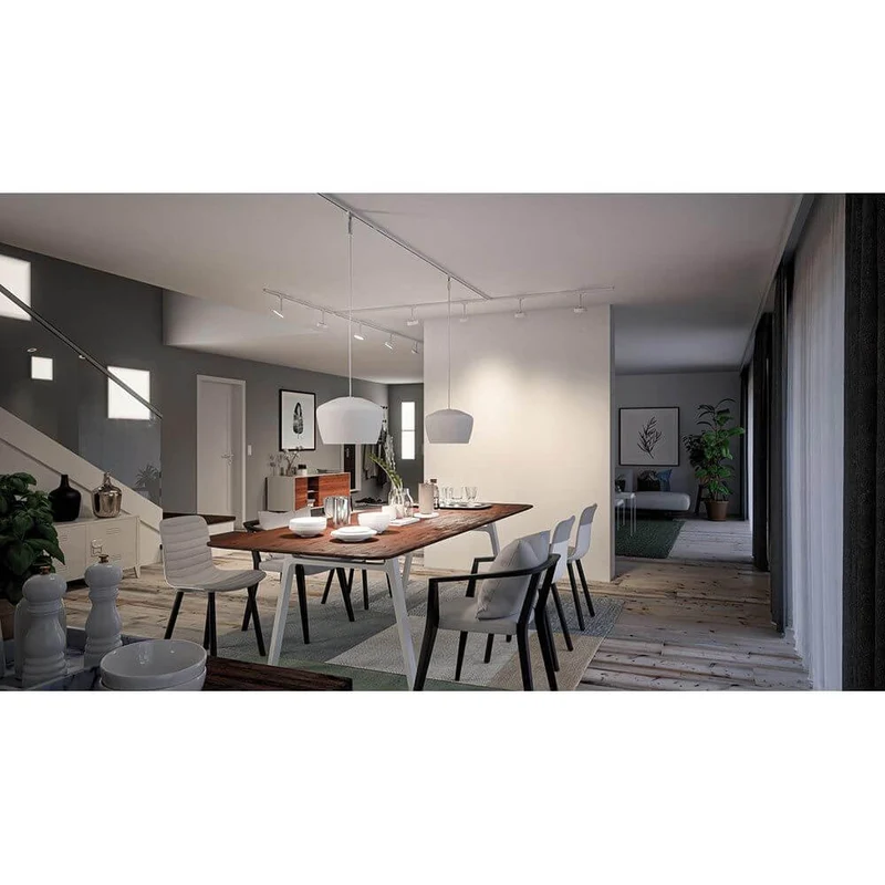 U-Rail Schienenadapter Smart Home Zigbee Chrom-Matt