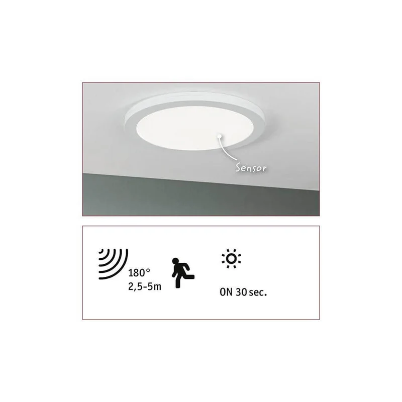 LED Einbaupanel 2 in 1 Wand- & Deckenleuchte Ø 30cm Weiß