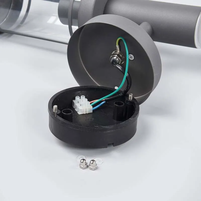 B-Ware Lindby Außenwandleuchte Djori LED Gartenlampe mit Bewegungsmelder anthrazit IP44