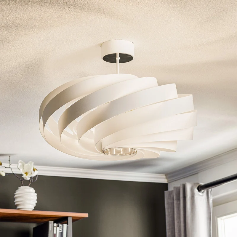 B-Ware Euluna Deckenleuchte Lampe Vento weiß Metall E27 60 cm Beleuchtung SIEHE TEXT