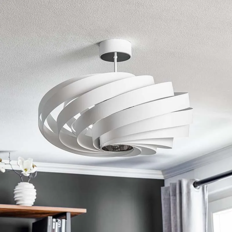 B-Ware Euluna Deckenleuchte Lampe Vento weiß Metall E27 60 cm Beleuchtung SIEHE TEXT