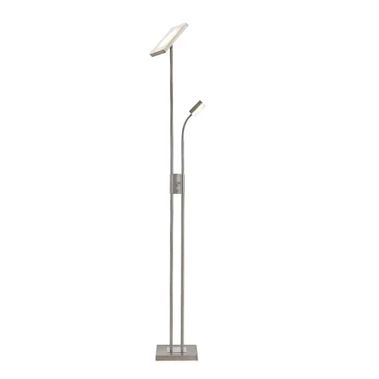 B-Ware Lindby Seppa LED-Stehleuchte Standleuchte Deckenfluter Lampe dimmbar 180cm eckig