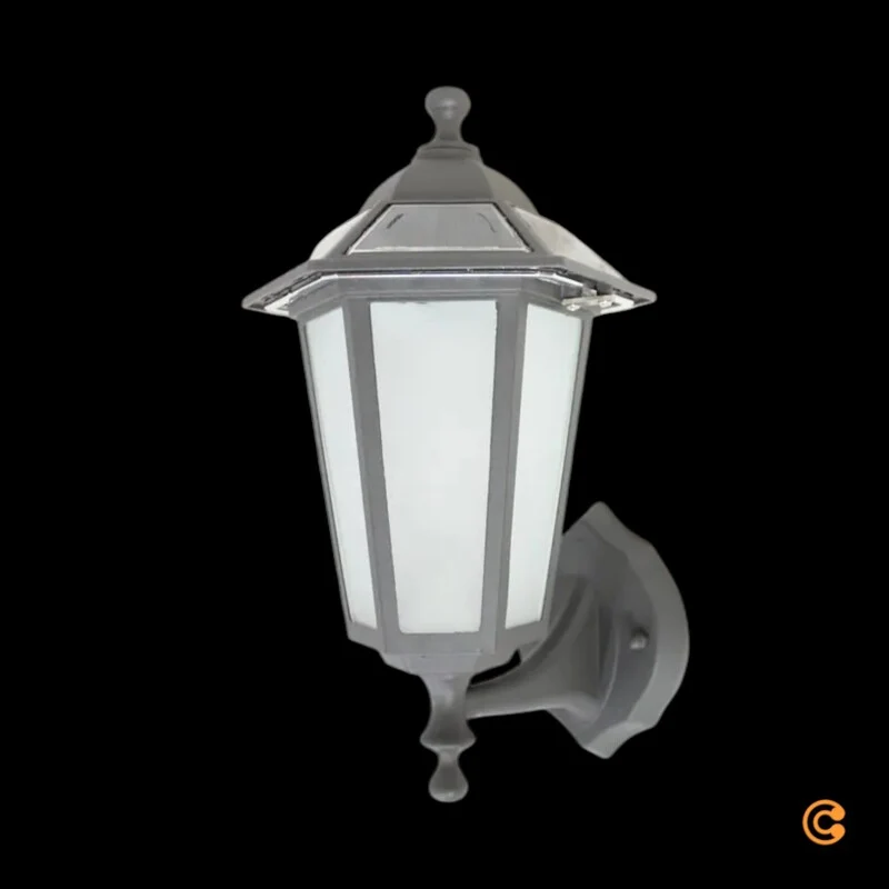 B-Ware Lampenwelt Außenleuchte Wandleuchte Solar LED Kristin Schwarz Garten 40 cm IP44