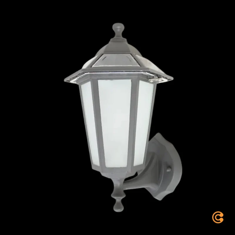 B-Ware Lampenwelt Außenleuchte Wandleuchte Solar LED Kristin Schwarz Garten 40 cm IP44