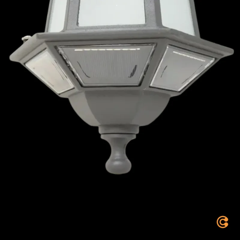 B-Ware Lampenwelt Außenleuchte Wandleuchte Solar LED Kristin Schwarz Garten 40 cm IP44
