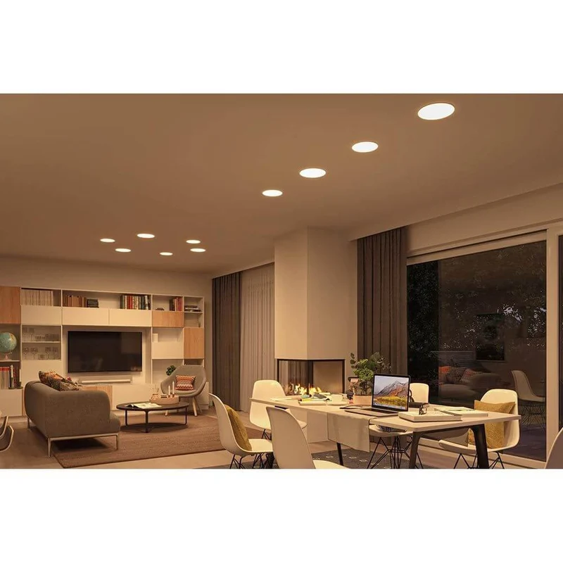 VariFit LED Einbaupanel Veluna mit CCT-Switch Ø 18,5cm