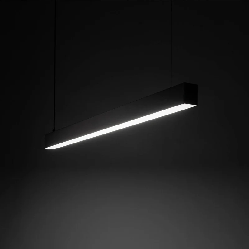 B-Ware Luxe LED Hängeleuchte Pendelleuchte schwarz Metall 1125 cm 4000 K