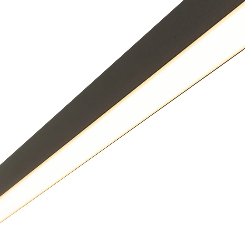 B-Ware Luxe LED Hängeleuchte Pendelleuchte schwarz Metall 1125 cm 4000 K