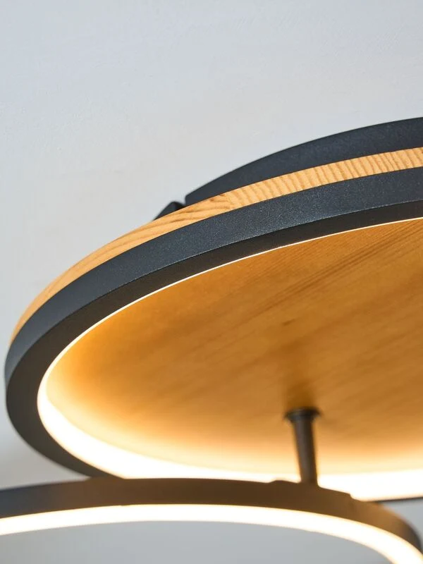 B-Ware Eco-Light LED-Deckenleuchte Kiru pinie Länge 87,4 cm Holz Deckenleuchte Lampe