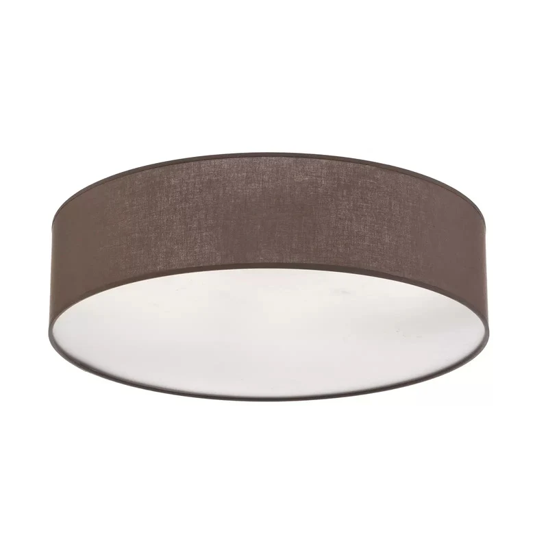 B-Ware Euluna Roller Decke Deckenlampe Deckenleuchte Lampe Stoffschirm erdfarben Ø50cm