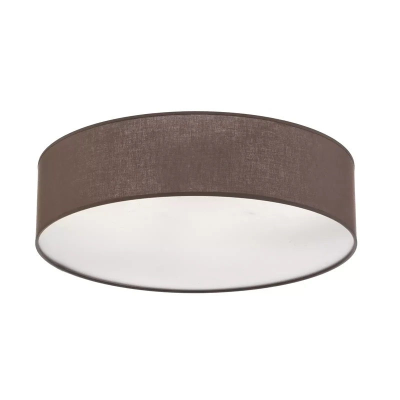 B-Ware Euluna Roller Decke Deckenlampe Deckenleuchte Lampe Stoffschirm erdfarben Ø50cm