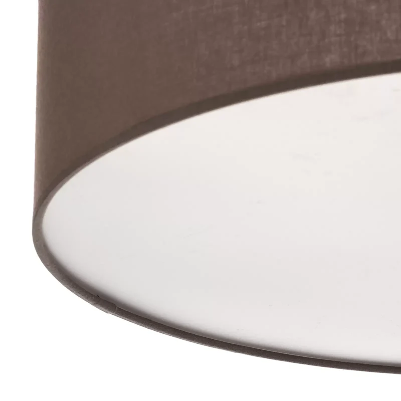 B-Ware Euluna Roller Decke Deckenlampe Deckenleuchte Lampe Stoffschirm erdfarben Ø50cm