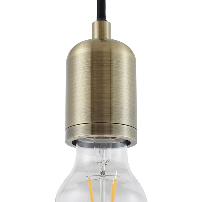 B-Ware Lindby Pendelleuchte Hängeleuchte Hattie messing Aluminium E27 LED Wohnzimmer