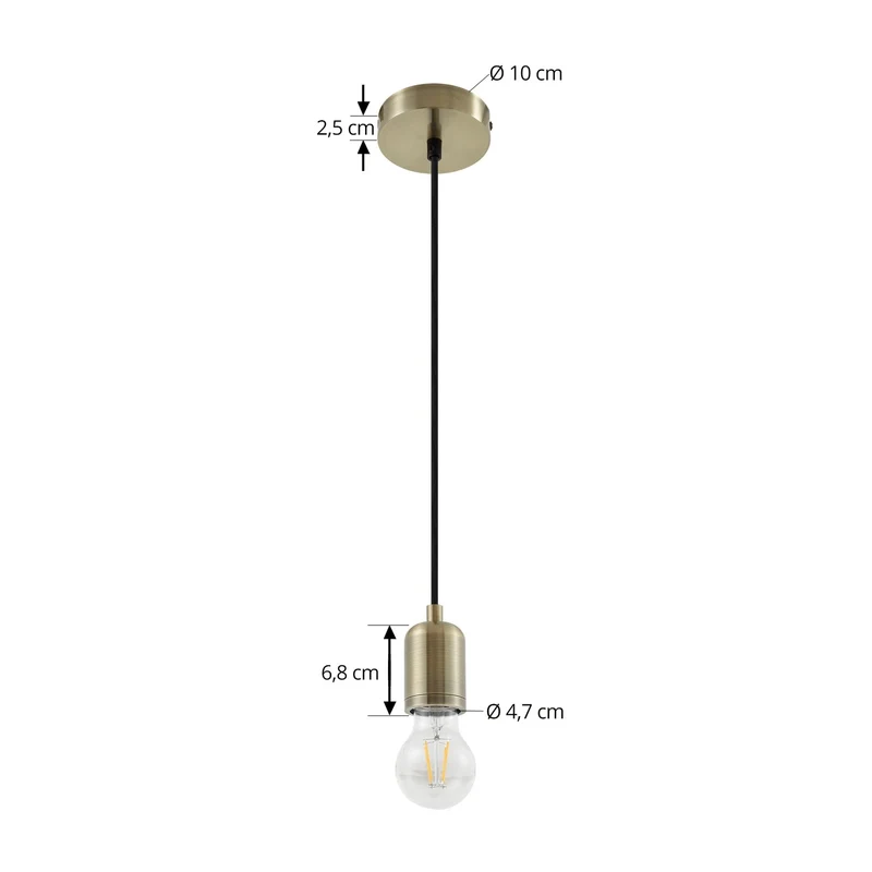 B-Ware Lindby Pendelleuchte Hängeleuchte Hattie messing Aluminium E27 LED Wohnzimmer