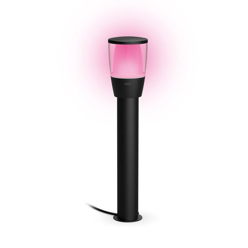 B-Ware WiZ Wegeleuchte Außenlampe LED schwarz RGBW Lampe 51,8 cm Smart Home Erweiterung