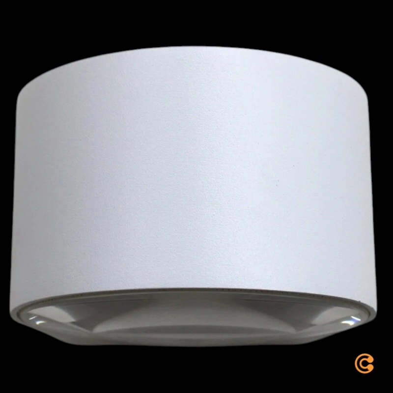 B-Ware FABAS LUCE Außenwandleuchte Wandlampe LED Glas Aluminium weiß transparent