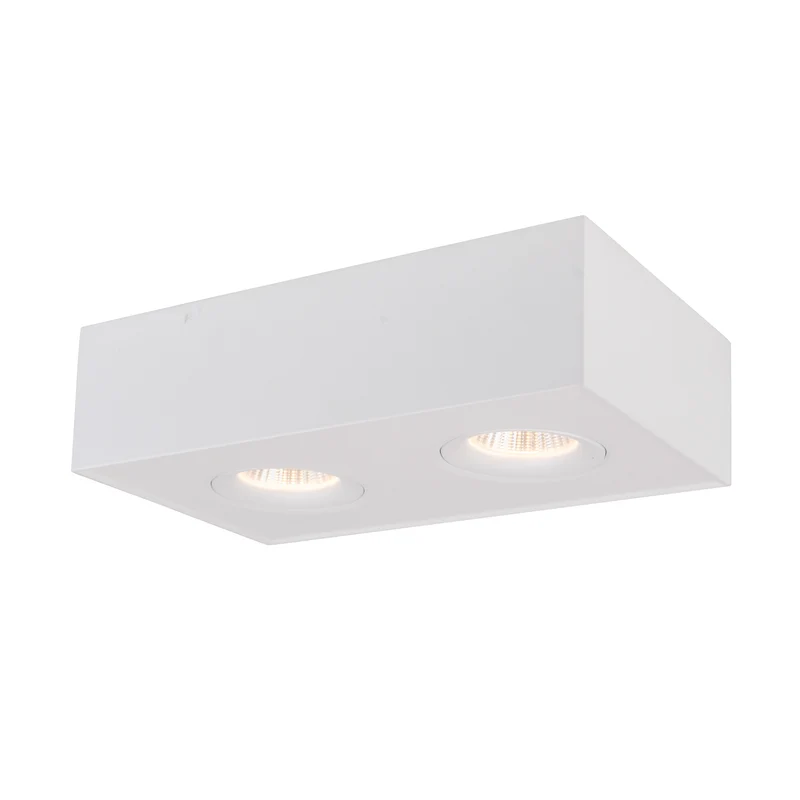 B-Ware SLC Leuchte Aufbauleuchte Deckenleuchte LED Downlight DL04 Surface X2 weiß 3000K