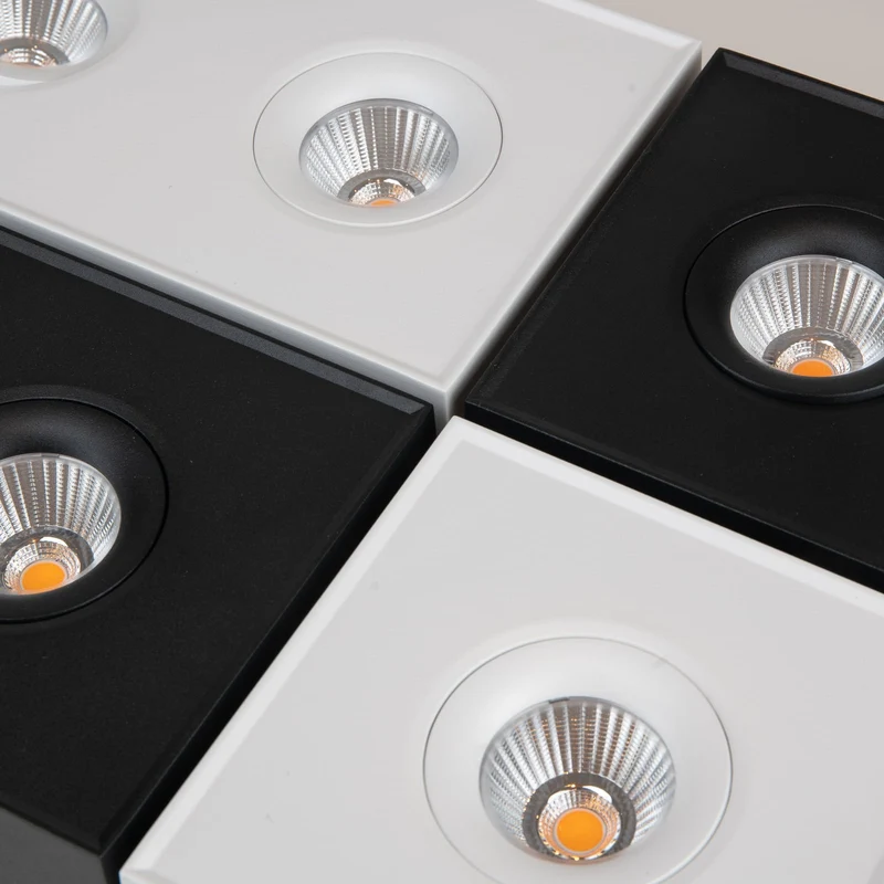 B-Ware SLC Leuchte Aufbauleuchte Deckenleuchte LED Downlight DL04 Surface X2 weiß 3000K