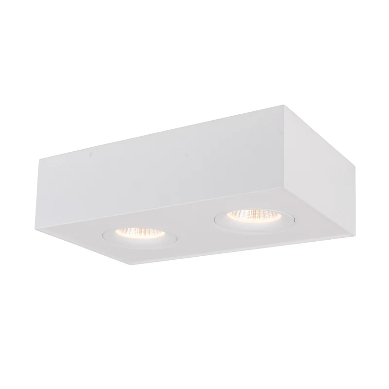 B-Ware SLC Leuchte Aufbauleuchte Deckenleuchte LED Downlight DL04 Surface X2 weiß 3000K