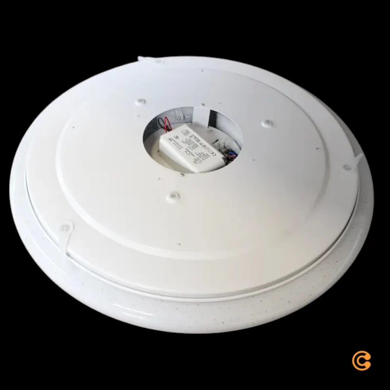 B-Ware Lindby Deckenleuchte LED Leuchte Ilektra Weiß Glitzer Fernbedienung dimmbar 50cm