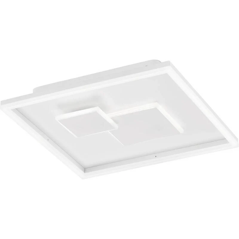 B-Ware WOFI Nadra Deckenlampe Deckenlampe Lampe Leuchte Decke dimmbar weiß 27 W eckig