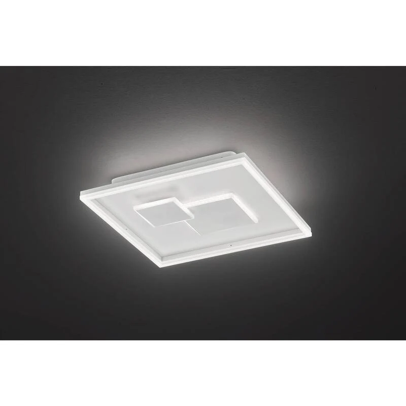 B-Ware WOFI Nadra Deckenlampe Deckenlampe Lampe Leuchte Decke dimmbar weiß 27 W eckig