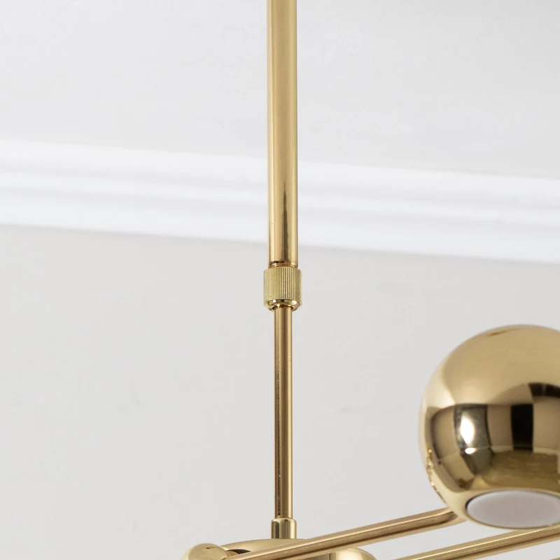 B-Ware Jupiter Hängeleuchte Tiana Pendelleuchte gold Stahl dimmbar LED 6flg SIEHE TEXT