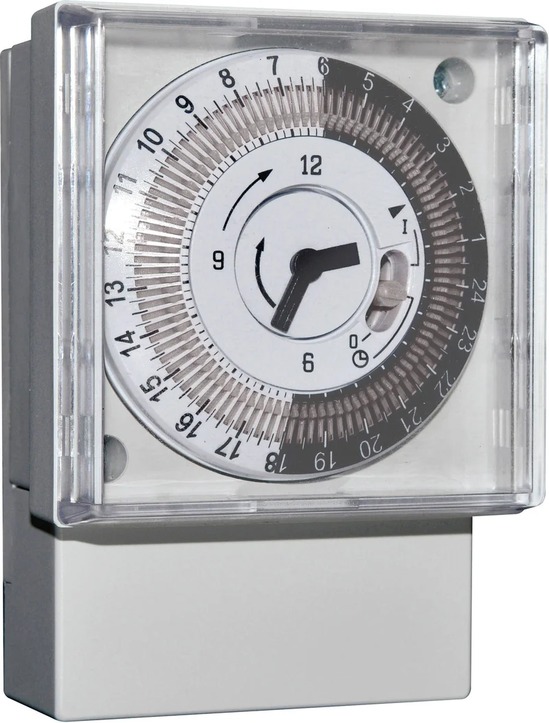 B-Ware Wallair 1IO0017 3500 W IP30 Zeitschaltuhr analog Zeit-Schaltuhr Uhr Tischuhr