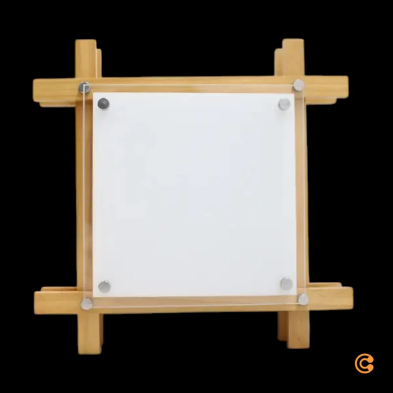 B-Ware Lindby Deckenleuchte Wandleuchte LED Holz dimmbar Beleuchtung Naturholz Weiss