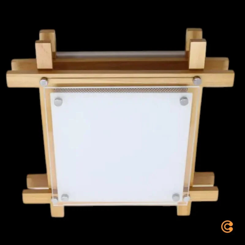 B-Ware Lindby Deckenleuchte Wandleuchte LED Holz dimmbar Beleuchtung Naturholz Weiss