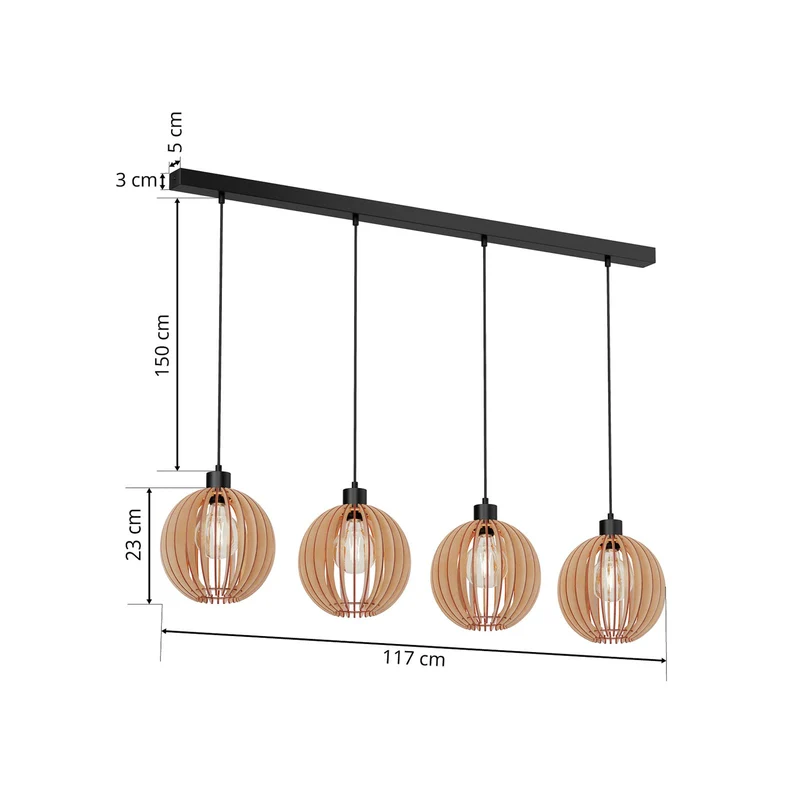 B-Ware Envostar Clay Hängeleuchte Deckenlampe Pendelleuchte Deckenlicht SIEHE TEXT