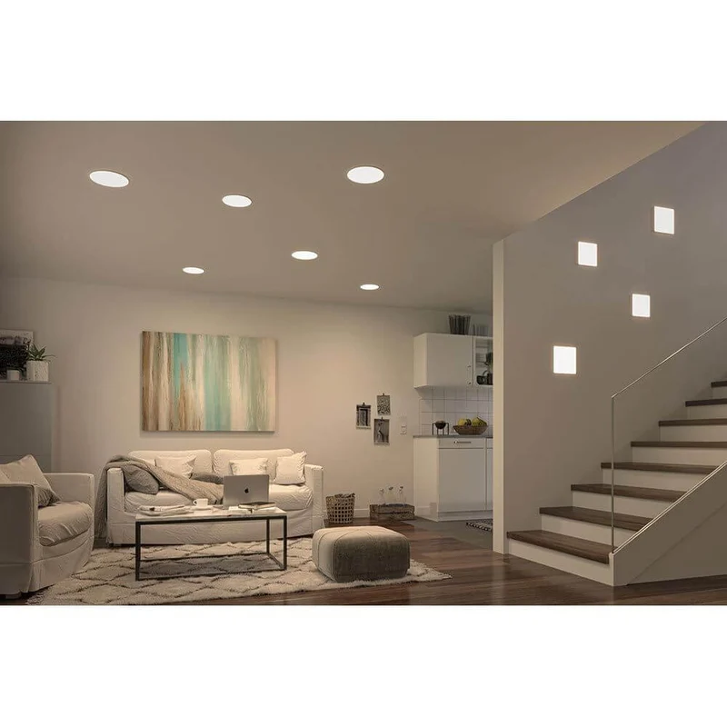 VariFit Veluna LED Einbaupanel mit 3-Stufen-Dimmer Eckig Satiniert