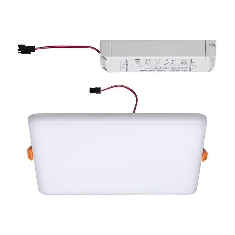 VariFit Veluna LED Einbaupanel mit 3-Stufen-Dimmer Eckig Satiniert