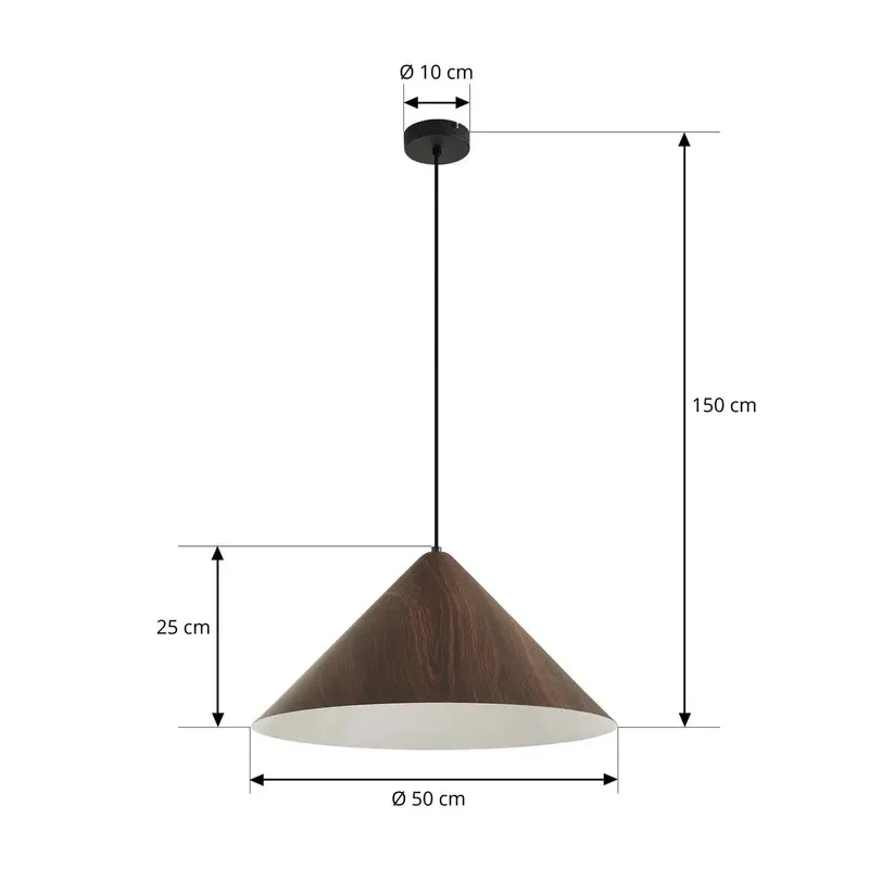 B-Ware Lindby Hängeleuchte Pendelleuchte Clarine Deckenlampe Holz Metall dimmbar Ø5966