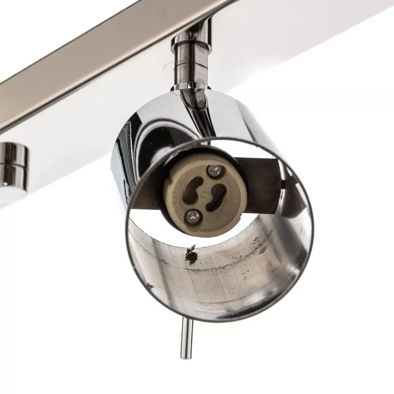 B-Ware Deckenspot Round chrom 6-flg linear Deckenleuchte Deckenlampe Lampe SIEHE TEXT