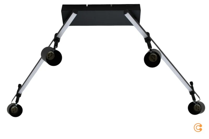 B-Ware Paul Neuhaus 6525-18 BARIK LED-Deckenleuchte LED GU10 28 W Schwarz Leuchte Lampe
