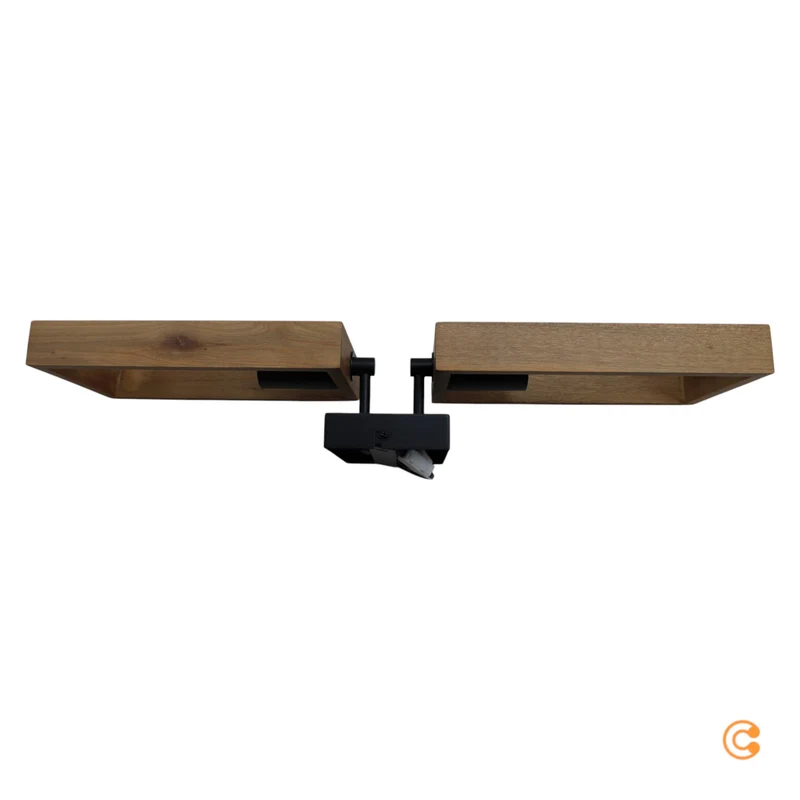 B-Ware JUST LIGHT Deckenleuchte Lampe Leuchte JUST LIGHT Frame braun schwarz Holz 2flg